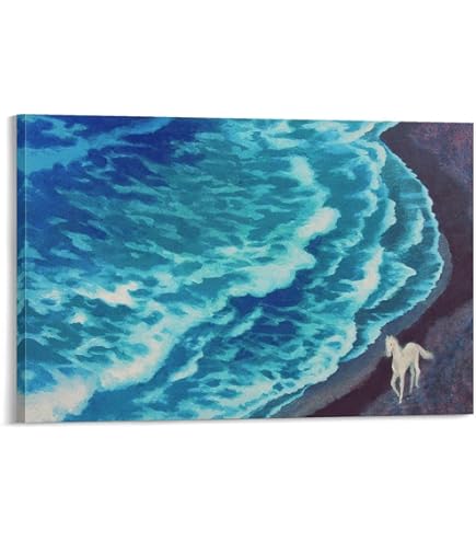 Amazon.co.jp: アートショップ フォームス 東山魁夷「白馬の森」日本画